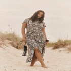 Gathered Front Midi Dress image number null