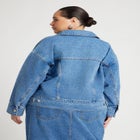 Denim Jacket With Cinched Waist image number null