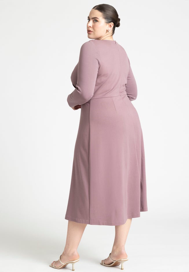 Ponte Twist Detail Dress image number 1