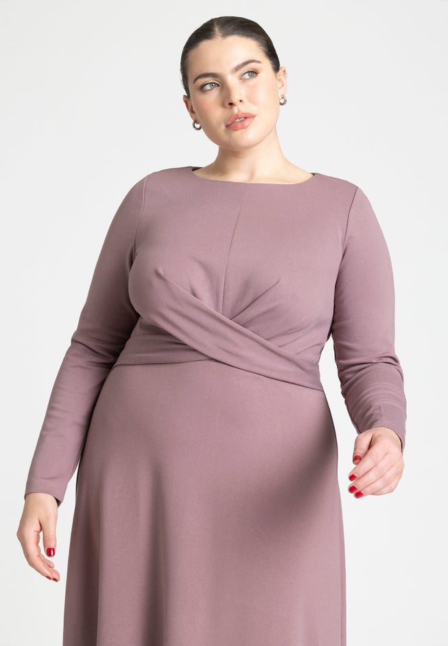 Ponte Twist Detail Dress image number 2