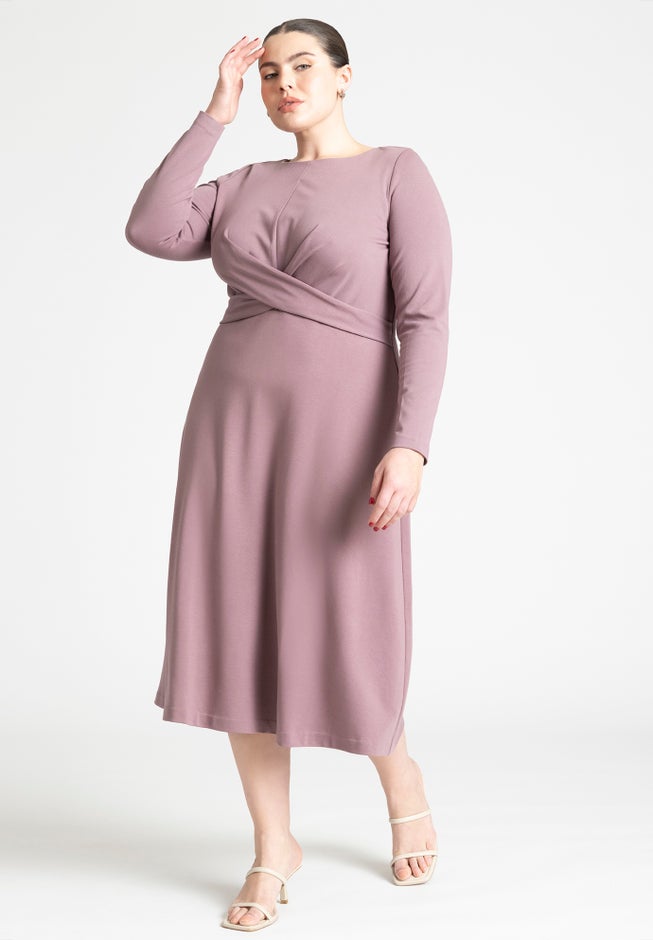 Ponte Twist Detail Dress image number 0