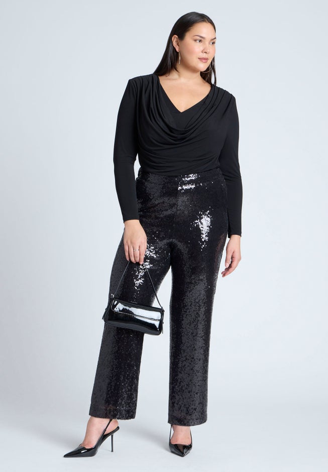 Fitted Sequin Pant image number 1