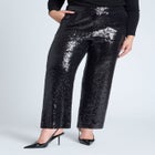 Fitted Sequin Pant image number null