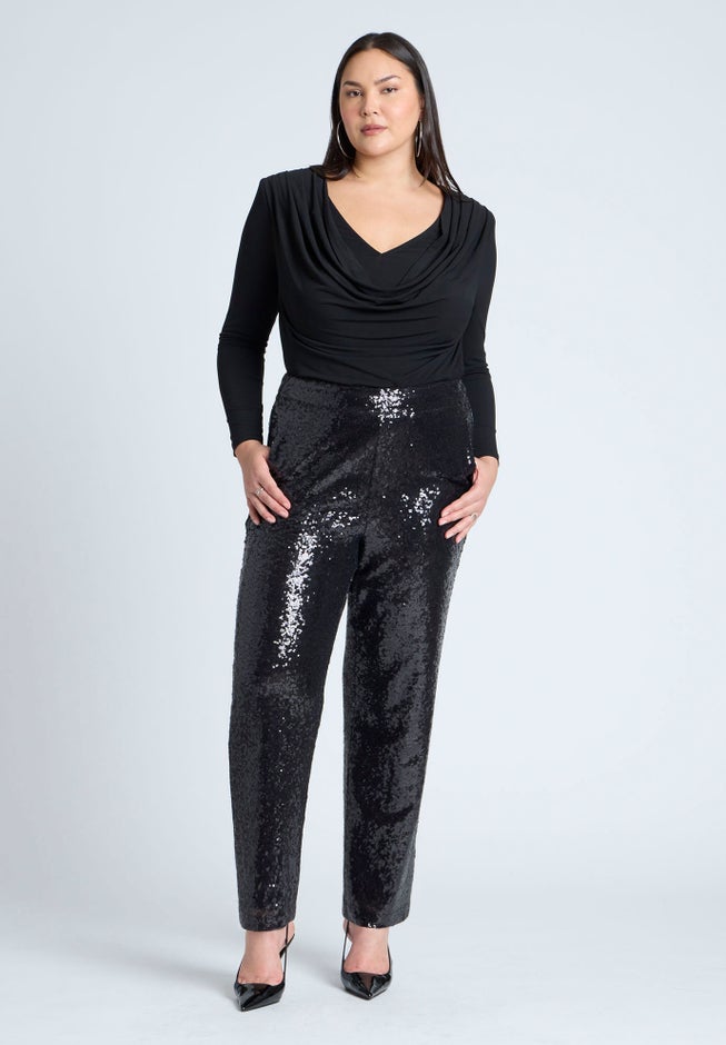 Fitted Sequin Pant image number 0