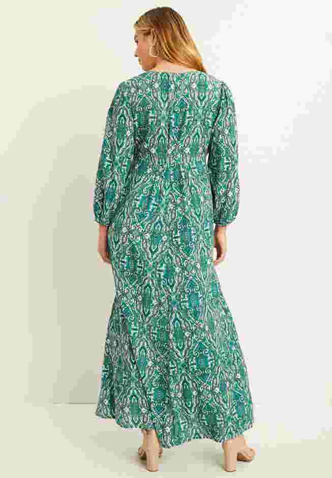 Puff-Sleeve Shirtdress image number 1