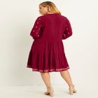 Coraline Embroidered Peasant Dress image number null