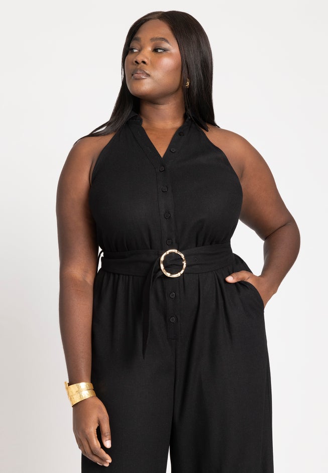 Halter Neck Jumpsuit image number null