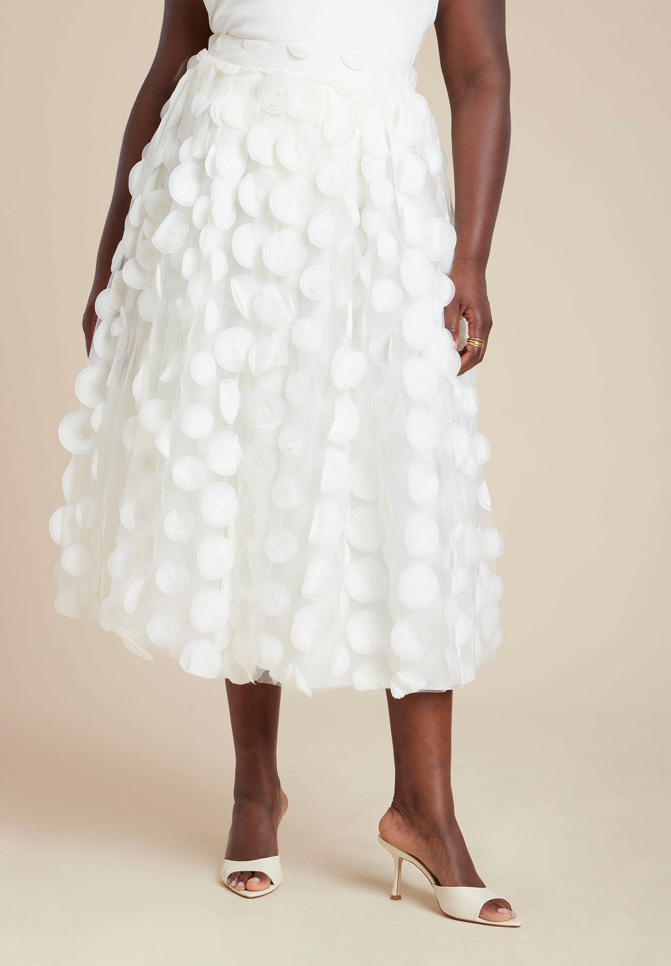 Dimensional Dot Full Skirt image number 1