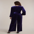 Velvet Wide-Leg Jumpsuit image number 1