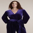 Velvet Wide-Leg Jumpsuit image number 2