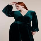 Velvet Wide-Leg Jumpsuit image number 2