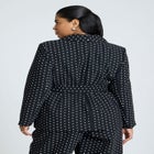 Tie Waist Printed Blazer image number null