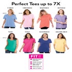 Perfect Printed Short-Sleeve V-Neck Tee image number null