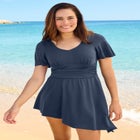 Asymmetric Flowy One-Piece image number null