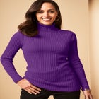 Ribbed Cotton Turtleneck Sweater image number null