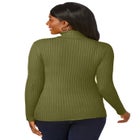 Ribbed Cotton Turtleneck Sweater image number null