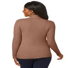 Ribbed Cotton Turtleneck Sweater image number null