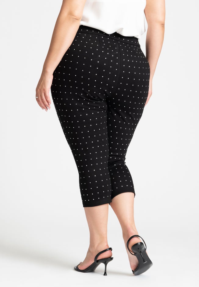 Rhinestone Capri Pant image number null