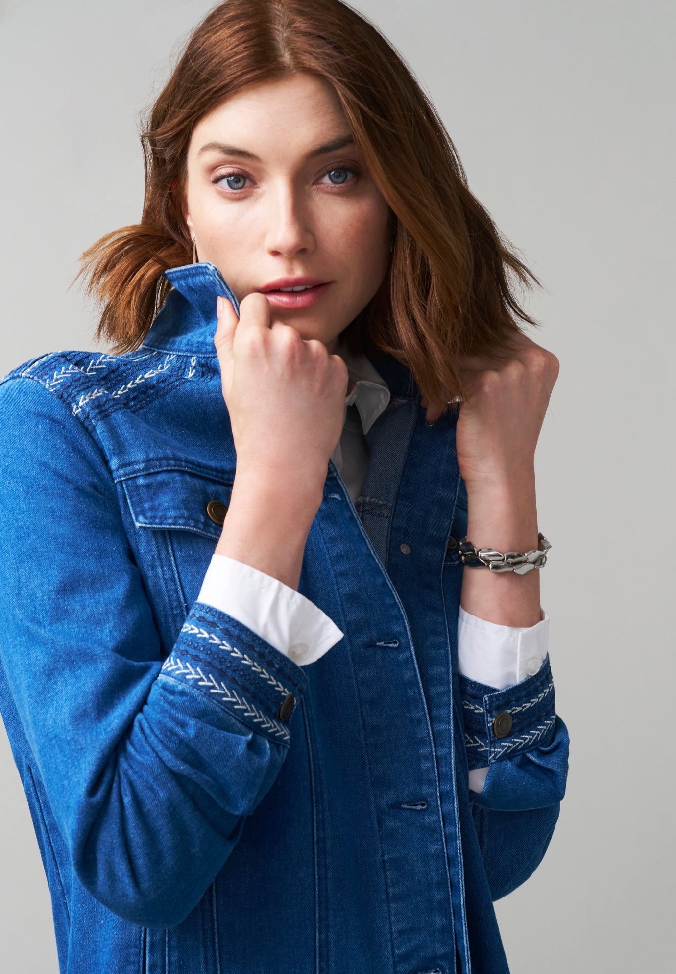 Long Denim Jacket image number 1