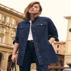 Long Denim Jacket image number null