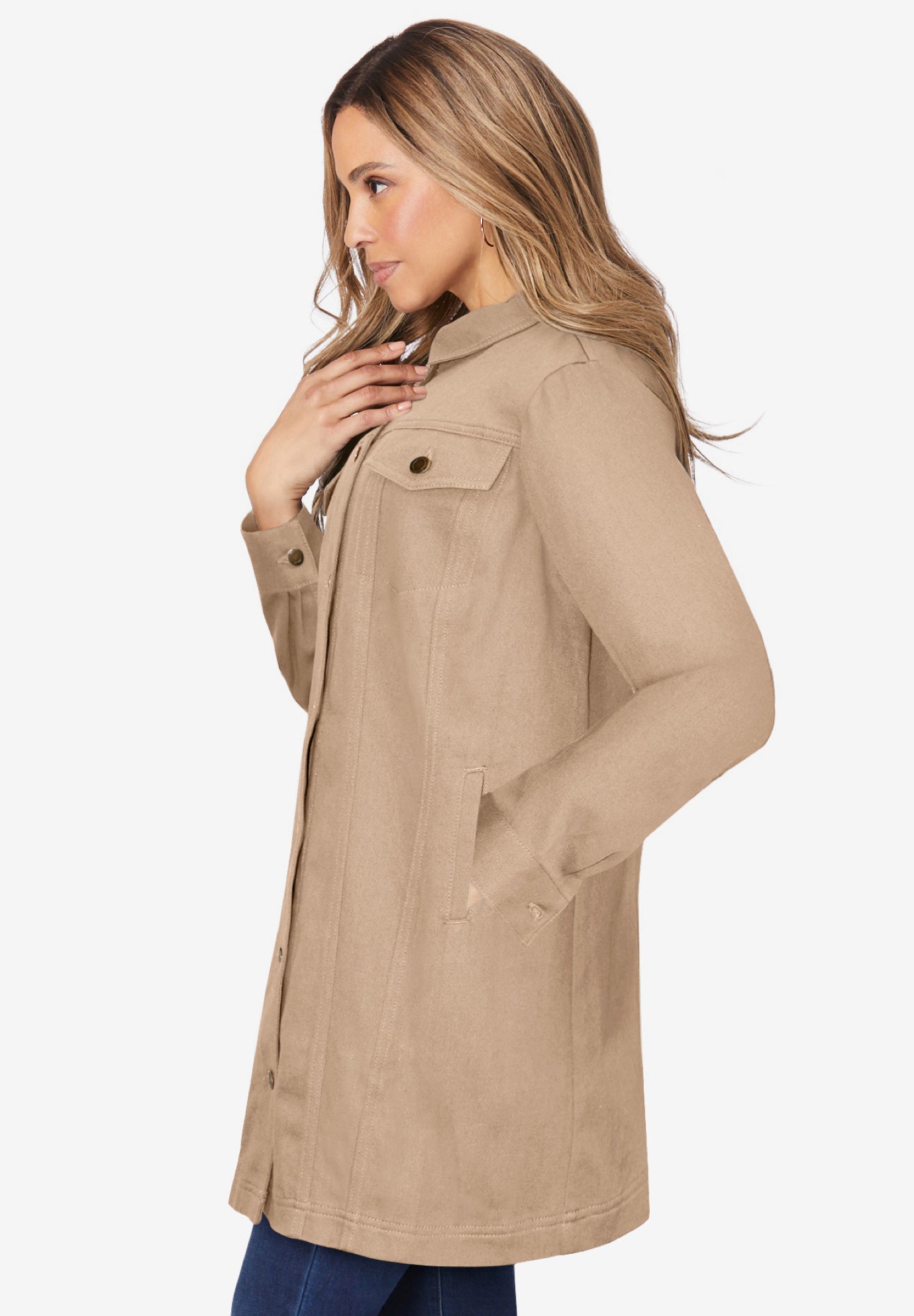 Long Denim Jacket image number 2