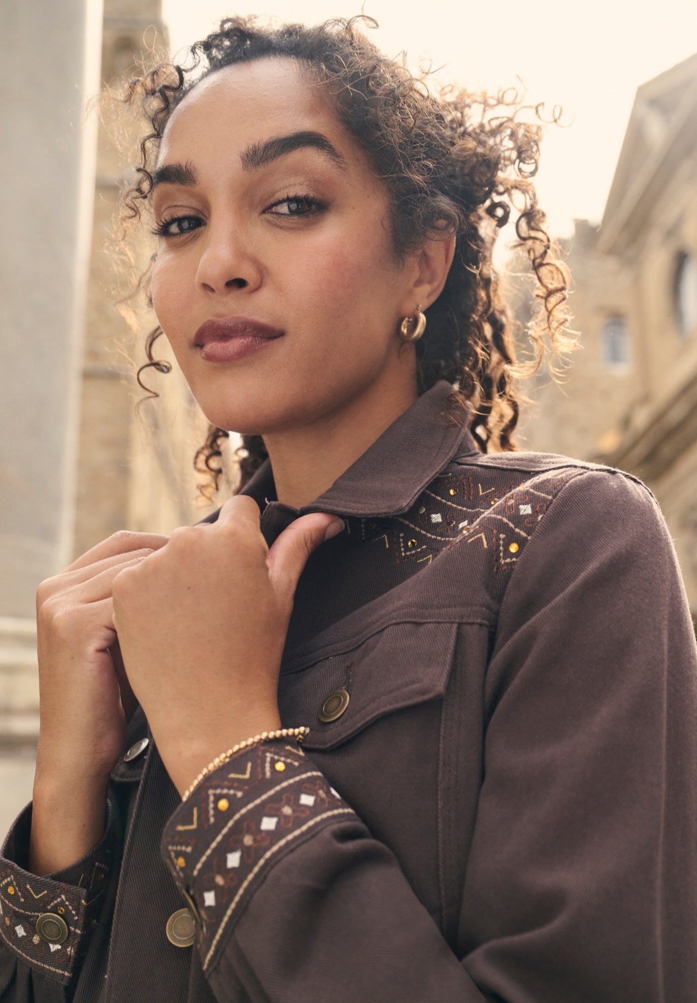 Long Denim Jacket image number 1