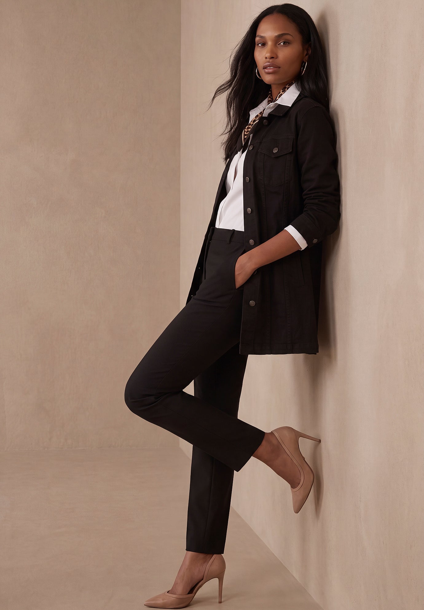 Long Denim Jacket image number 4