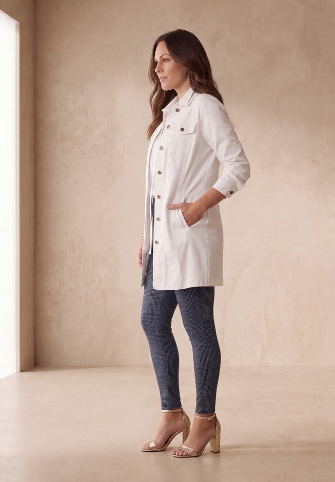 Long Denim Jacket image number 3
