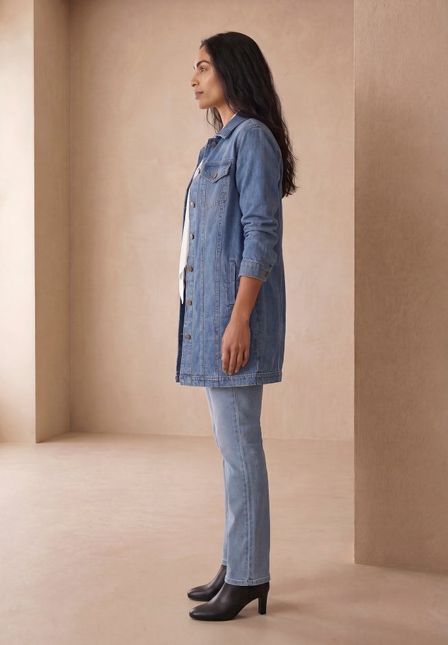 Long Denim Jacket image number 4