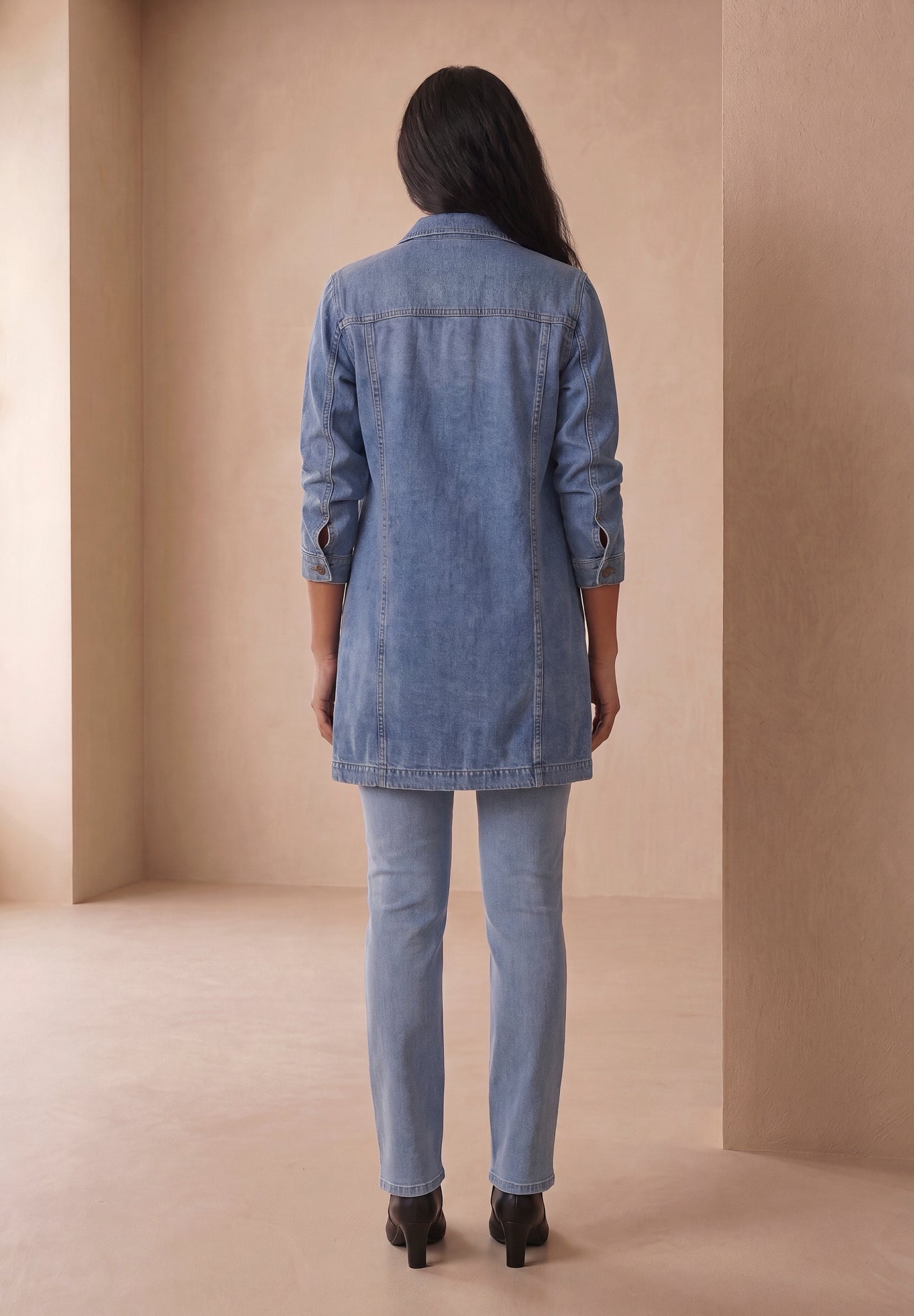Long Denim Jacket image number 3