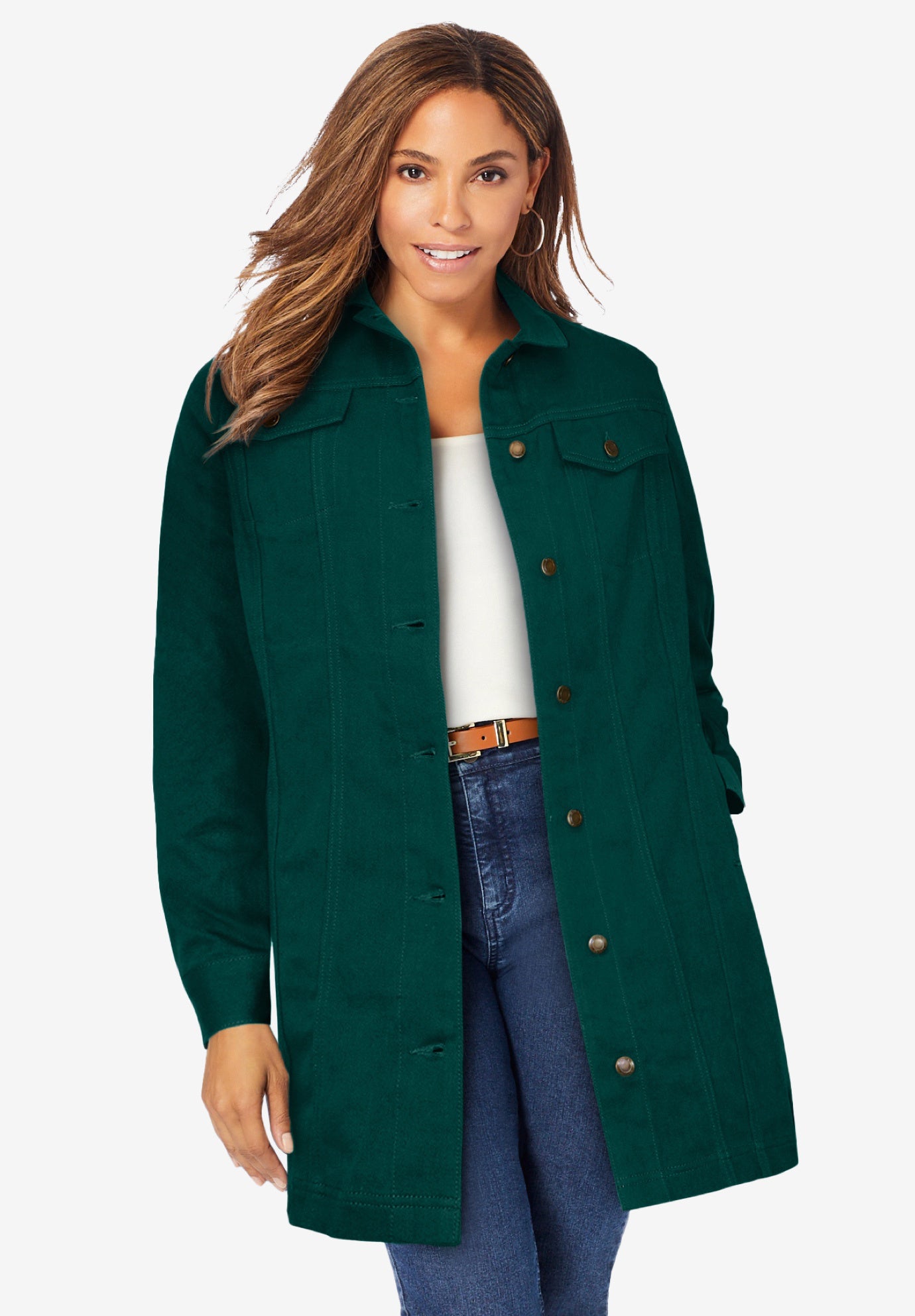 Long Denim Jacket image number 0