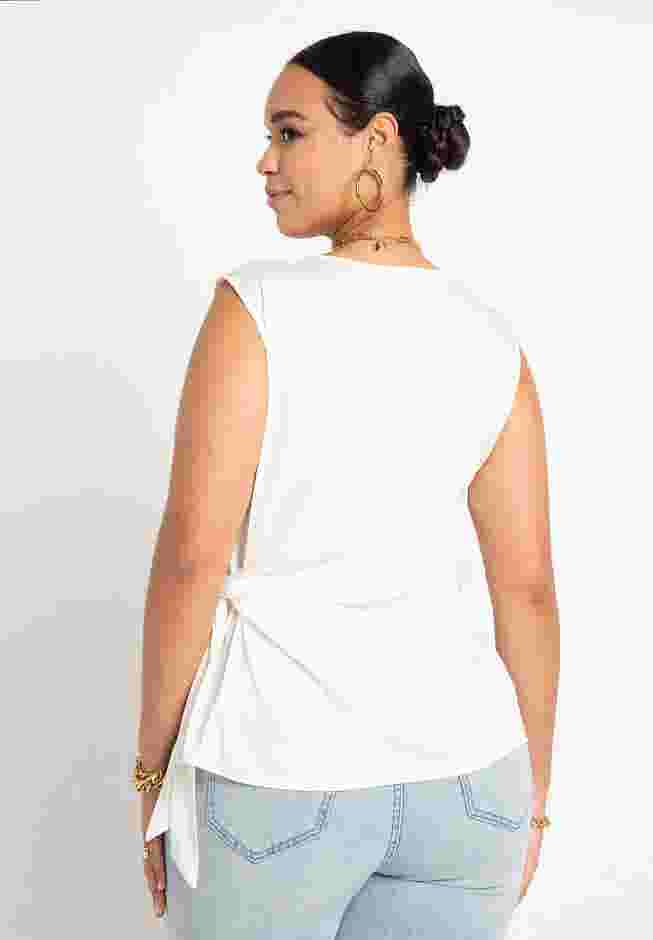 Tie Side Satin Tank image number 1