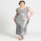 Sequin Dress With Cutout image number null