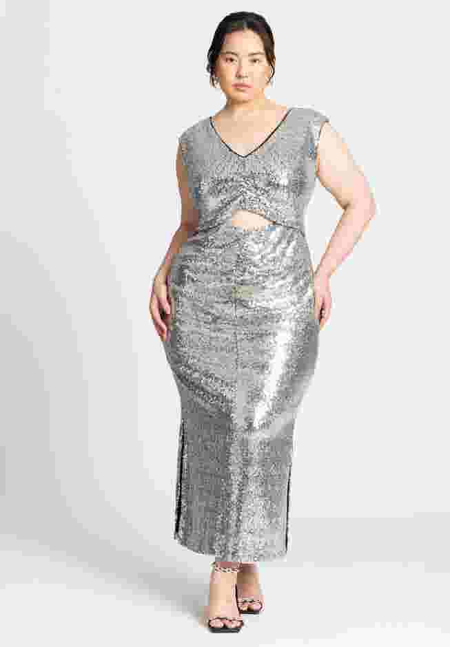 Sequin Dress With Cutout image number 2