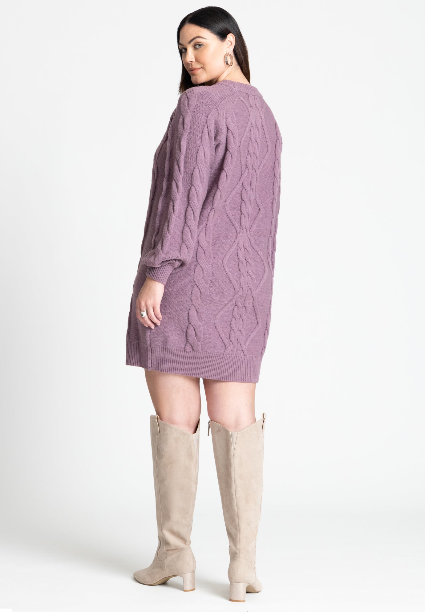 Mini Cable Sweater Dress image number 1