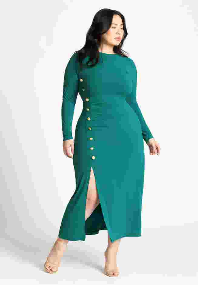 Button Detail Midi Dress image number 0