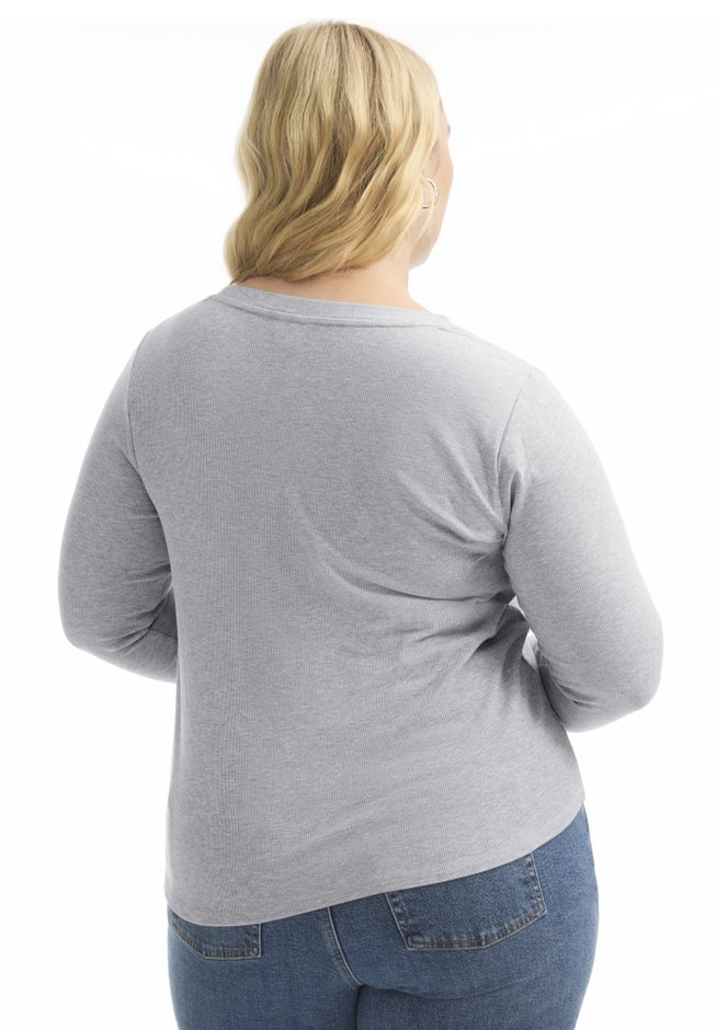 Ribbed Crewneck Top image number 1