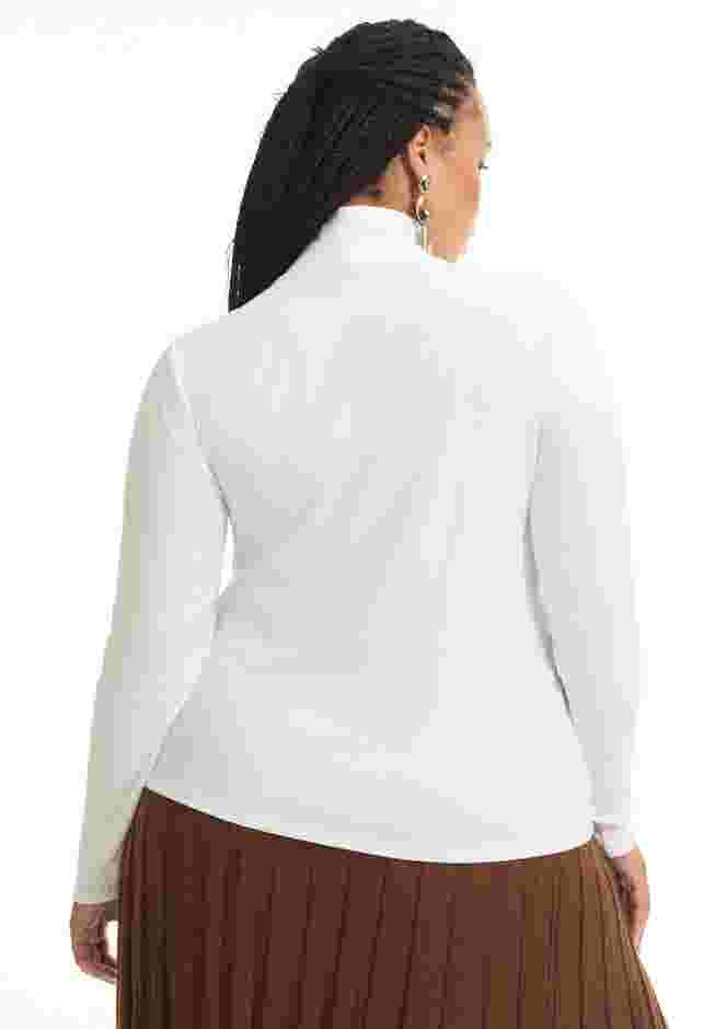 Ribbed Mock Neck Top image number 1