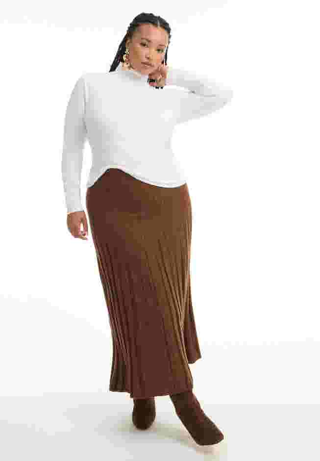 Ribbed Mock Neck Top image number 0