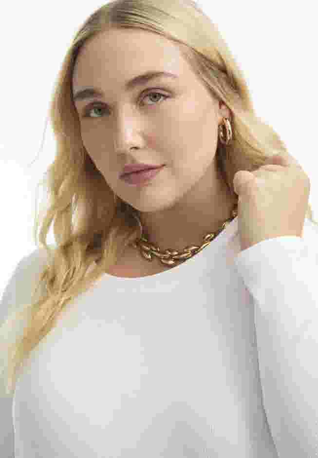 Ribbed Scoopneck Top image number 2