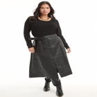 Ribbed Scoopneck Top image number null