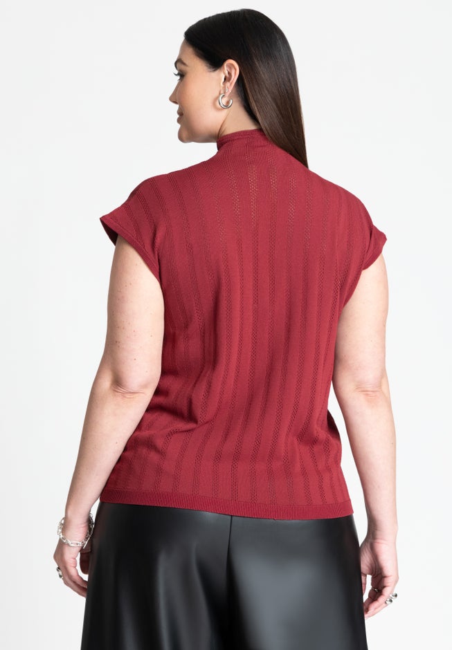 Sheer Stripe Sweater image number null