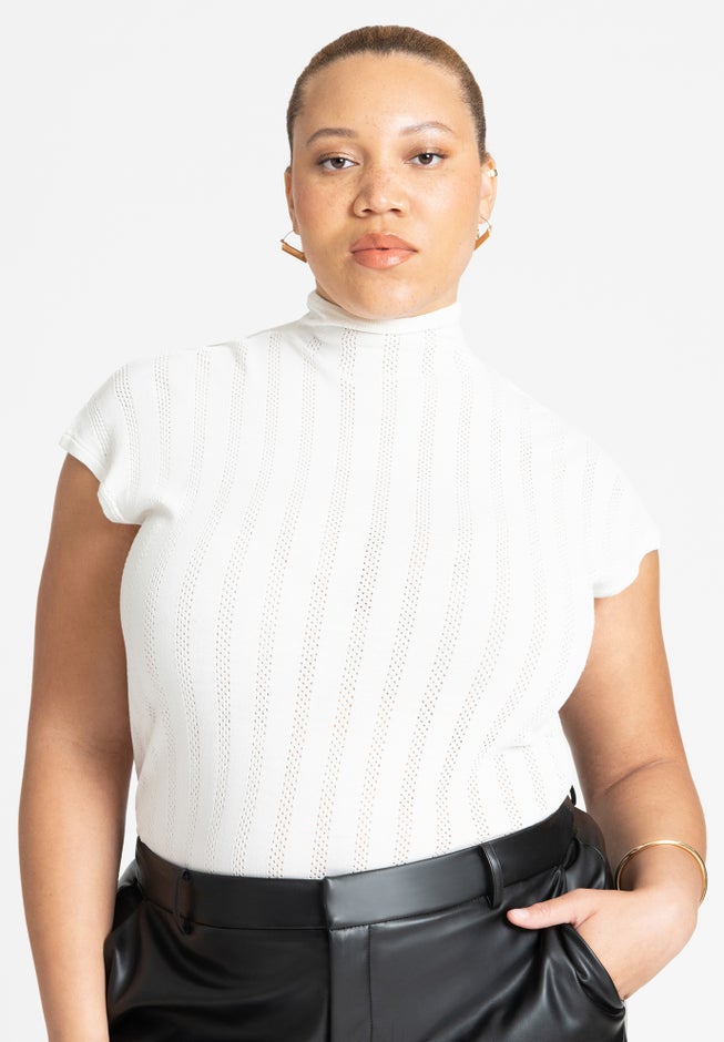 Sheer Stripe Sweater image number 0