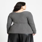 Peplum Sweater Top image number null