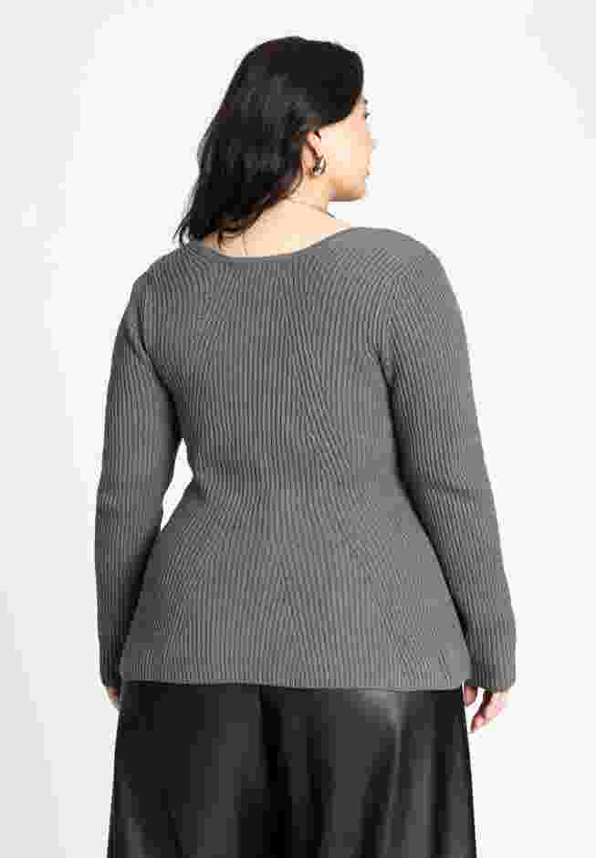 Peplum Sweater Top image number 1