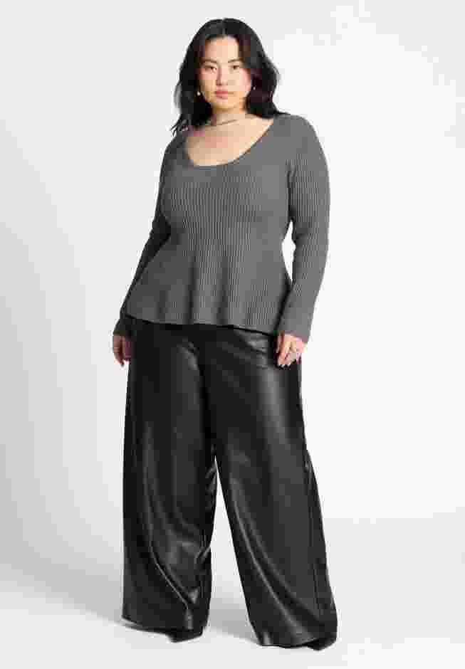Peplum Sweater Top image number 2