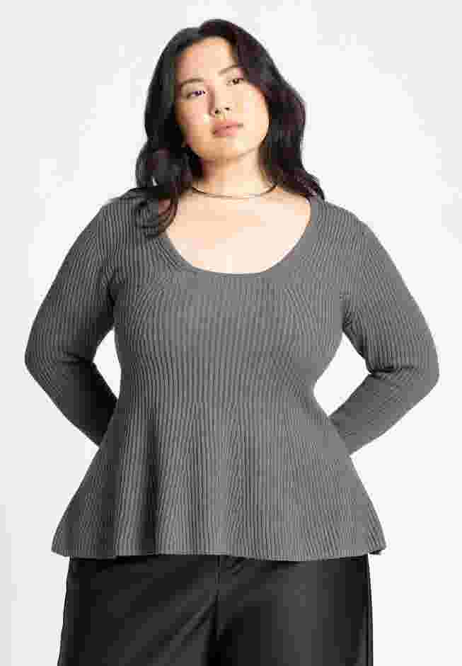 Peplum Sweater Top image number 0