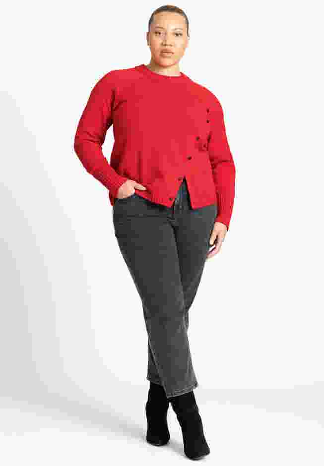 Asym Placket Sweater image number 2