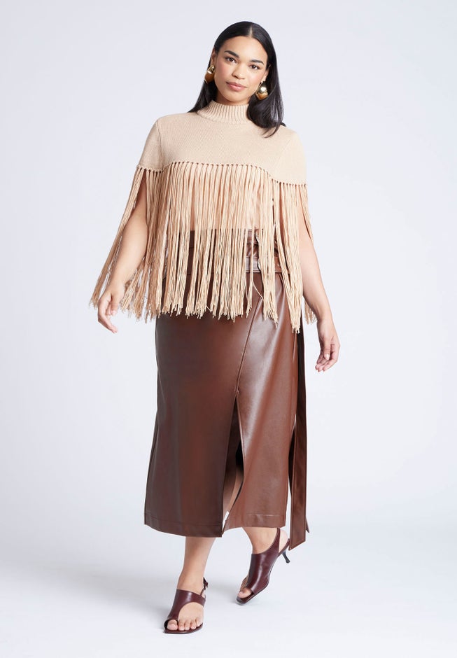 Fringe Half Sweater image number 2