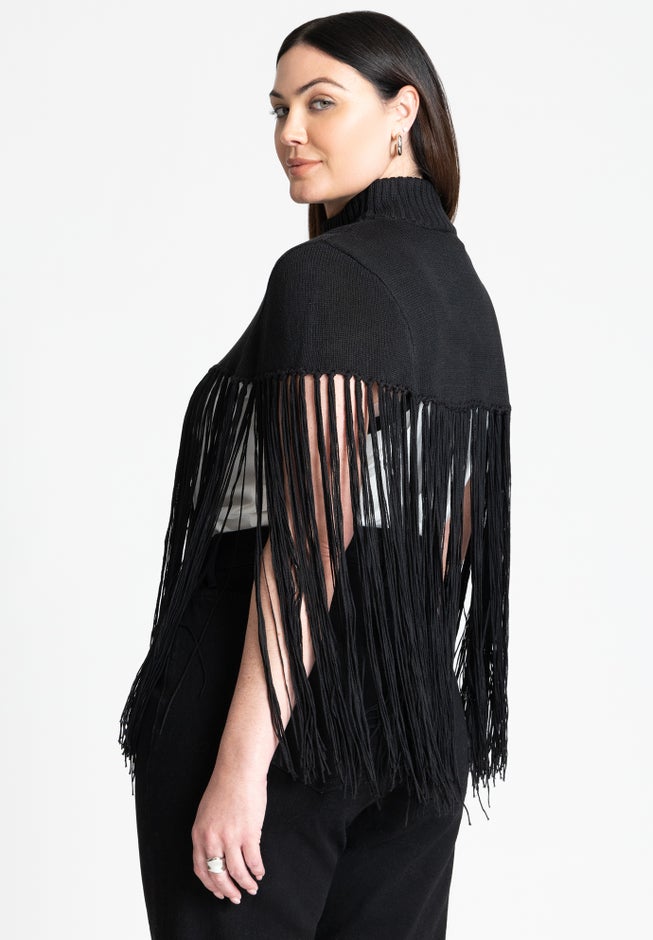 Fringe Half Sweater image number 1